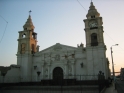 This is the cathedral, which is not currently in use due to earthquate damage (the left tower is damaged, and the other end of the church looked pretty bad