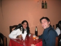 Me and Rocio at dinner