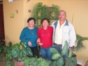 Charo and her family with plants