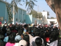 The beginning of the procession outside Fatima church