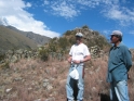 The Incan ruin is behind Francisco... wouldn't have guessed it, right?